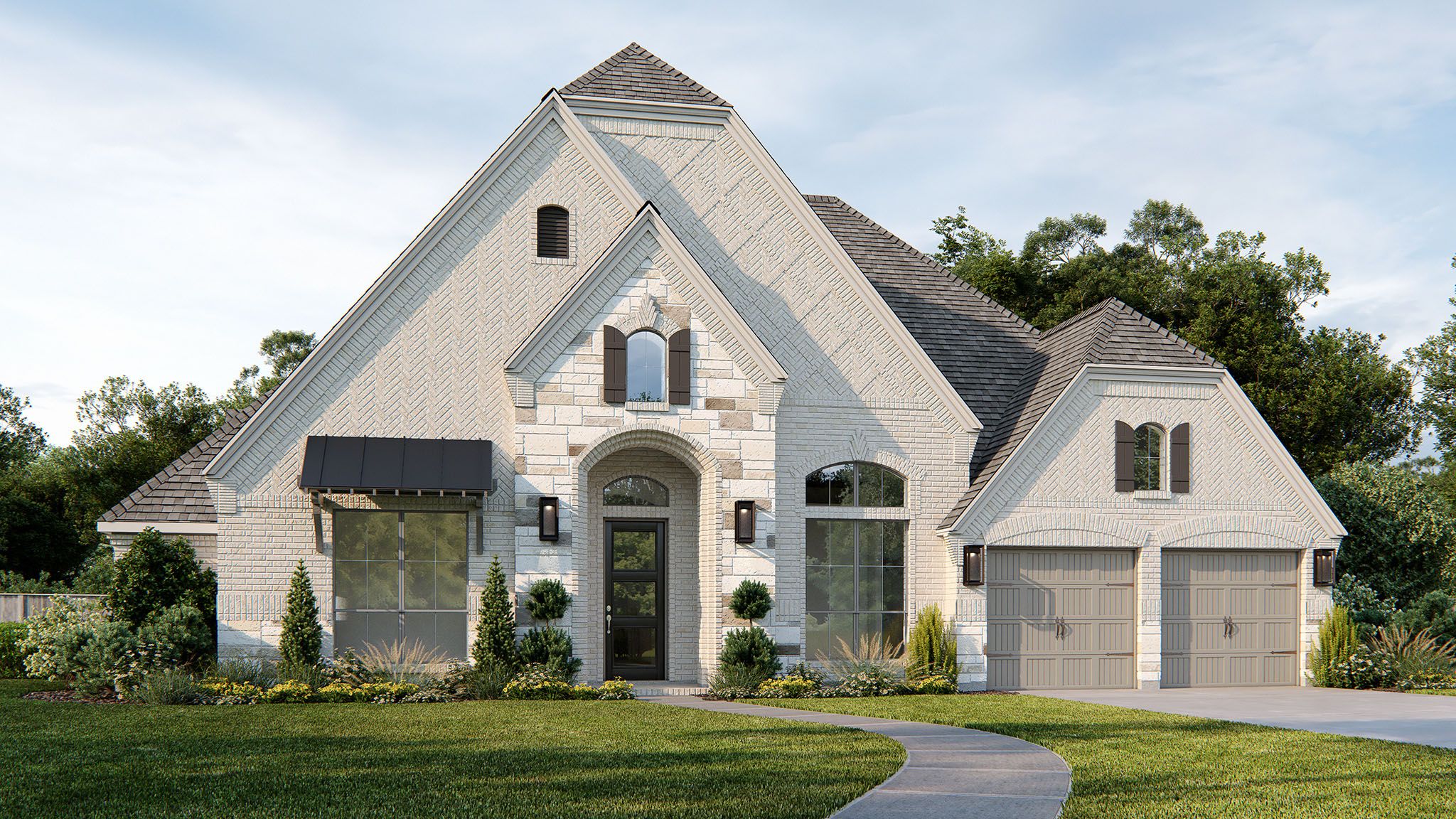 Evergreen 70' por Perry Homes en Houston Texas
