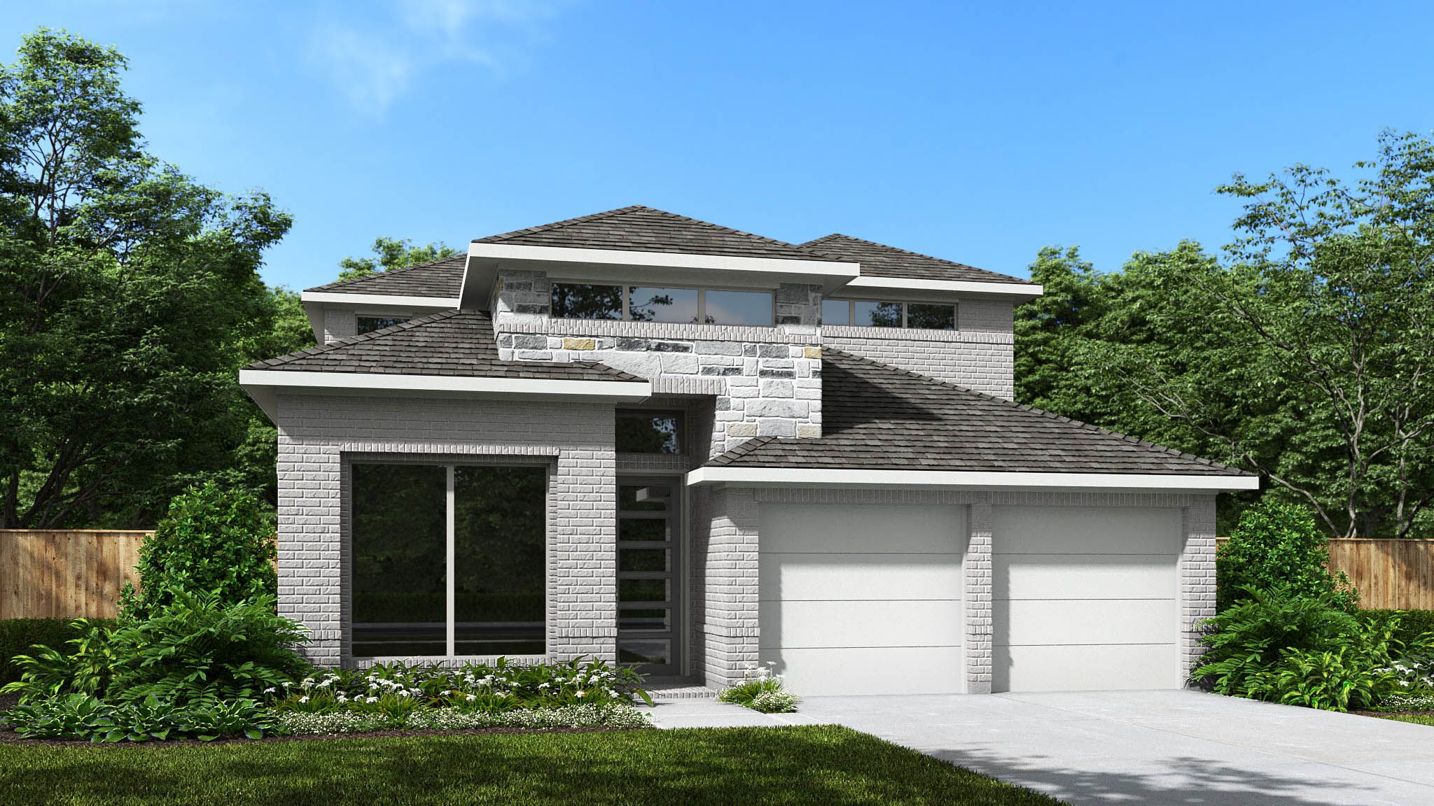 casa en Lariat 45' por Perry Homes