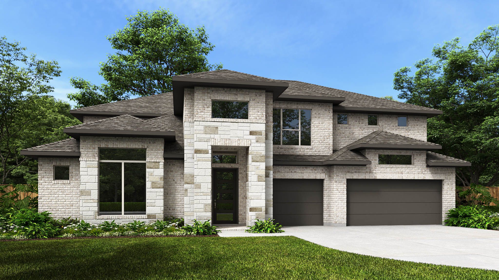 Parkside On The River West 70'/80' por Perry Homes en Austin Texas