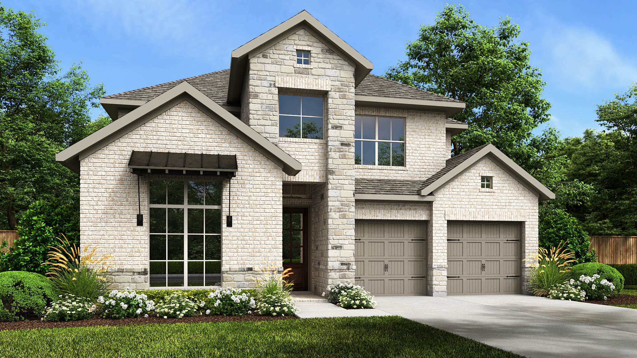 2722H - Parkside On The River West 50': Georgetown, Texas - Perry Homes
