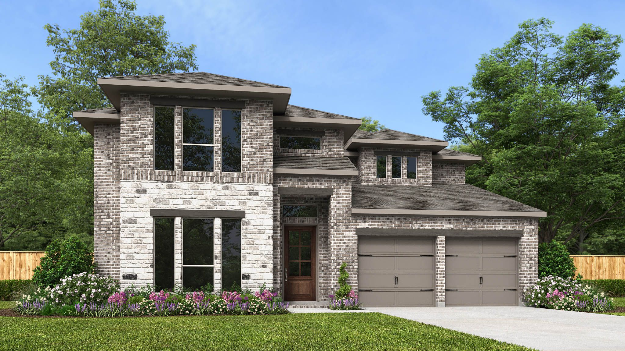 Johnson Ranch 55' por Perry Homes en San Antonio Texas