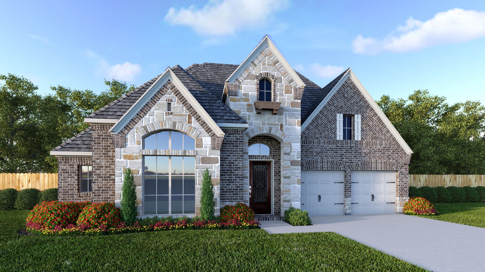 3206W - Sweetgrass 65': Haslet, Texas - Perry Homes