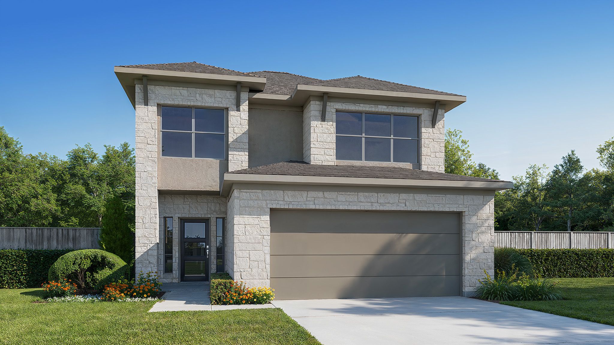 Santa Rita Ranch 40' por Perry Homes en Austin Texas