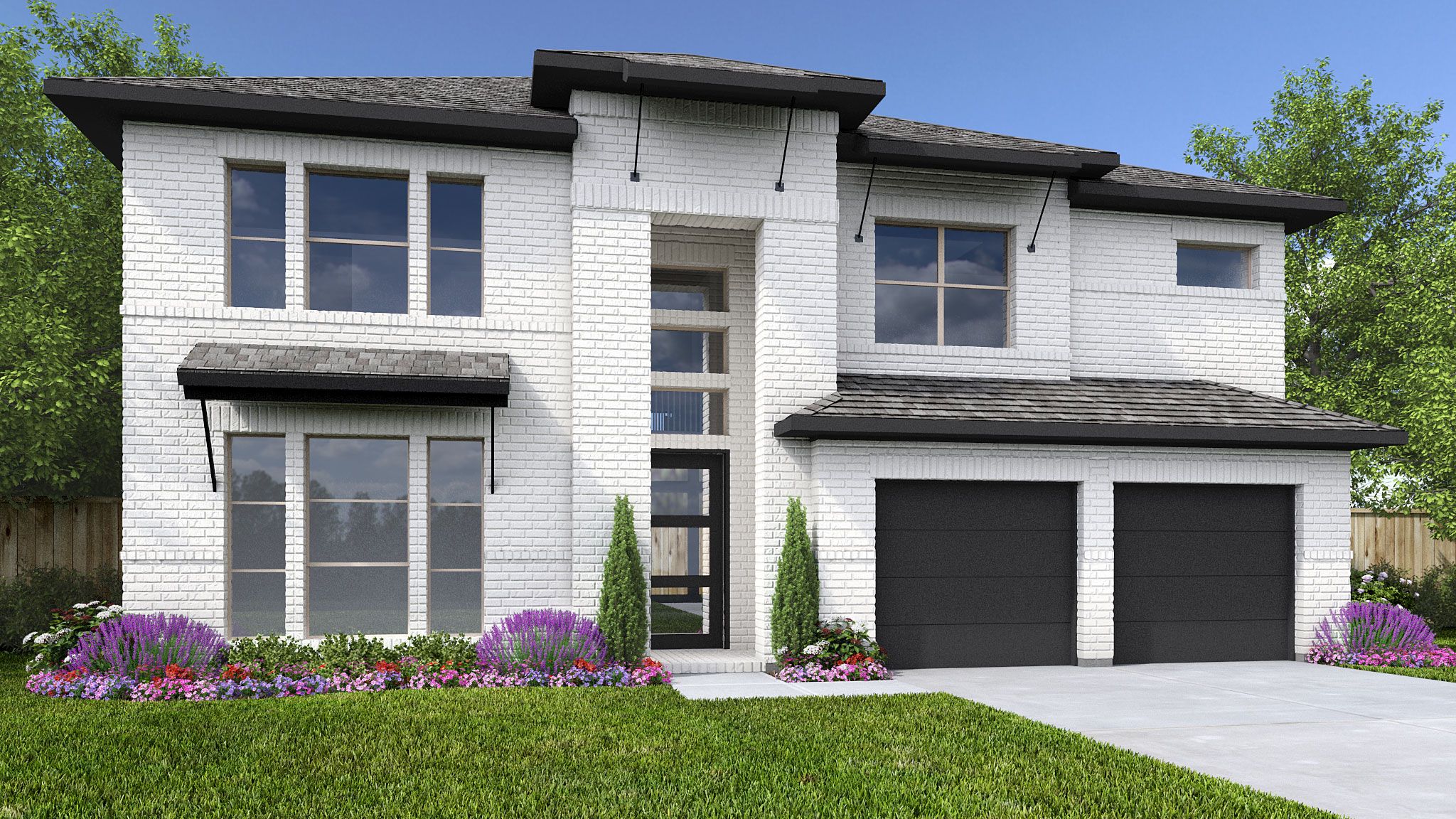 Walsh 55' por Perry Homes en Fort Worth Texas