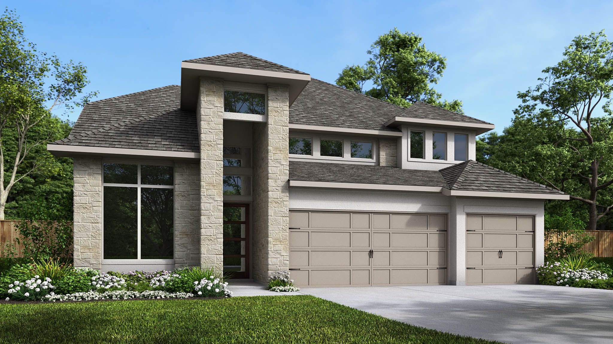 3203W - Parkside On The River 60': Georgetown, Texas - Perry Homes