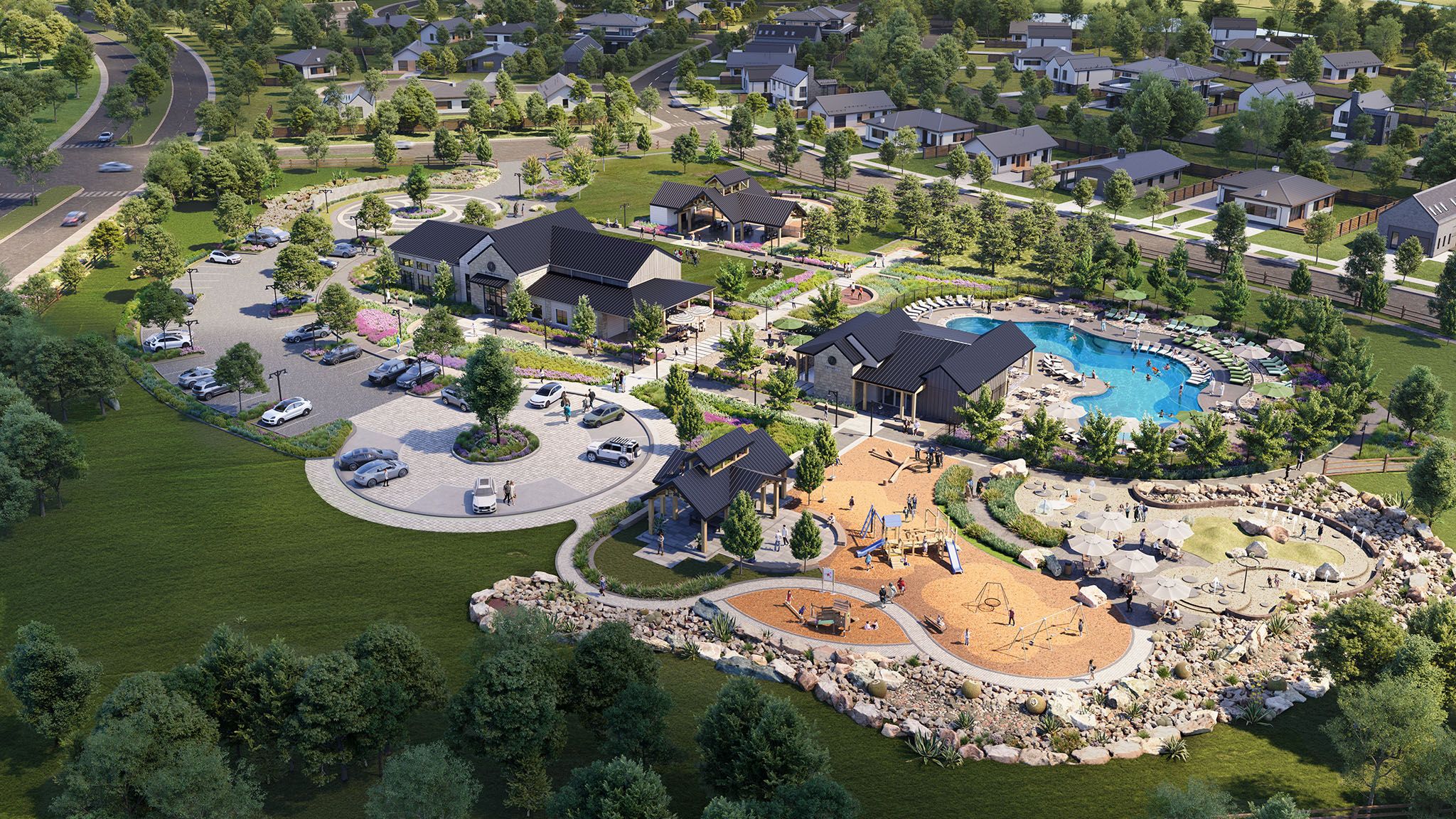 casa en Flora 50' por Perry Homes