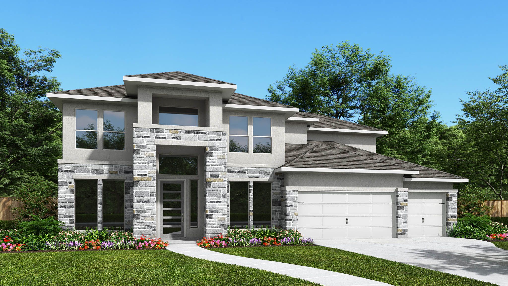 4347W - Parkside On The River West 70'/80': Georgetown, Texas - Perry Homes