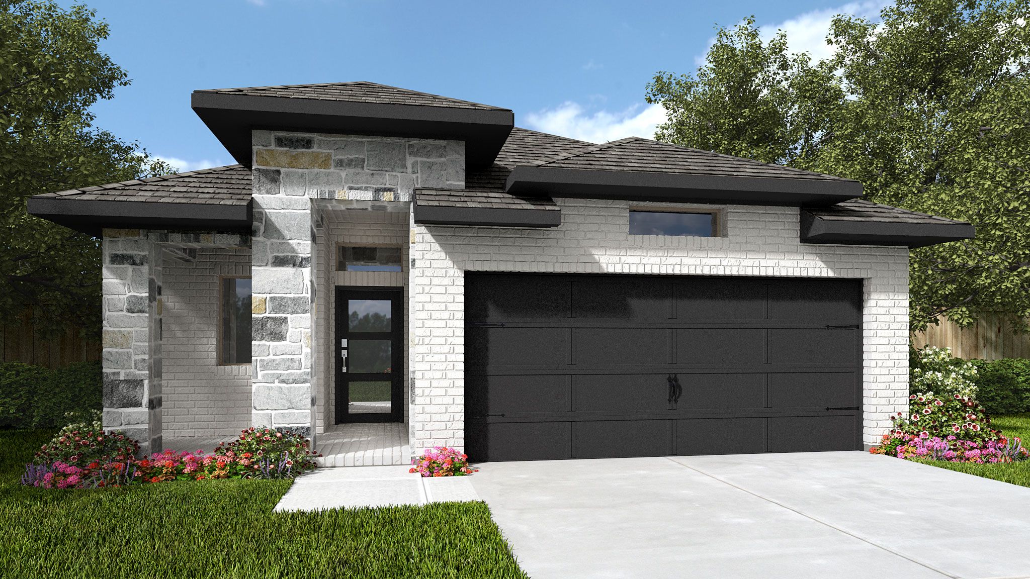1743W - Austin Point 40': Richmond, Texas - Perry Homes