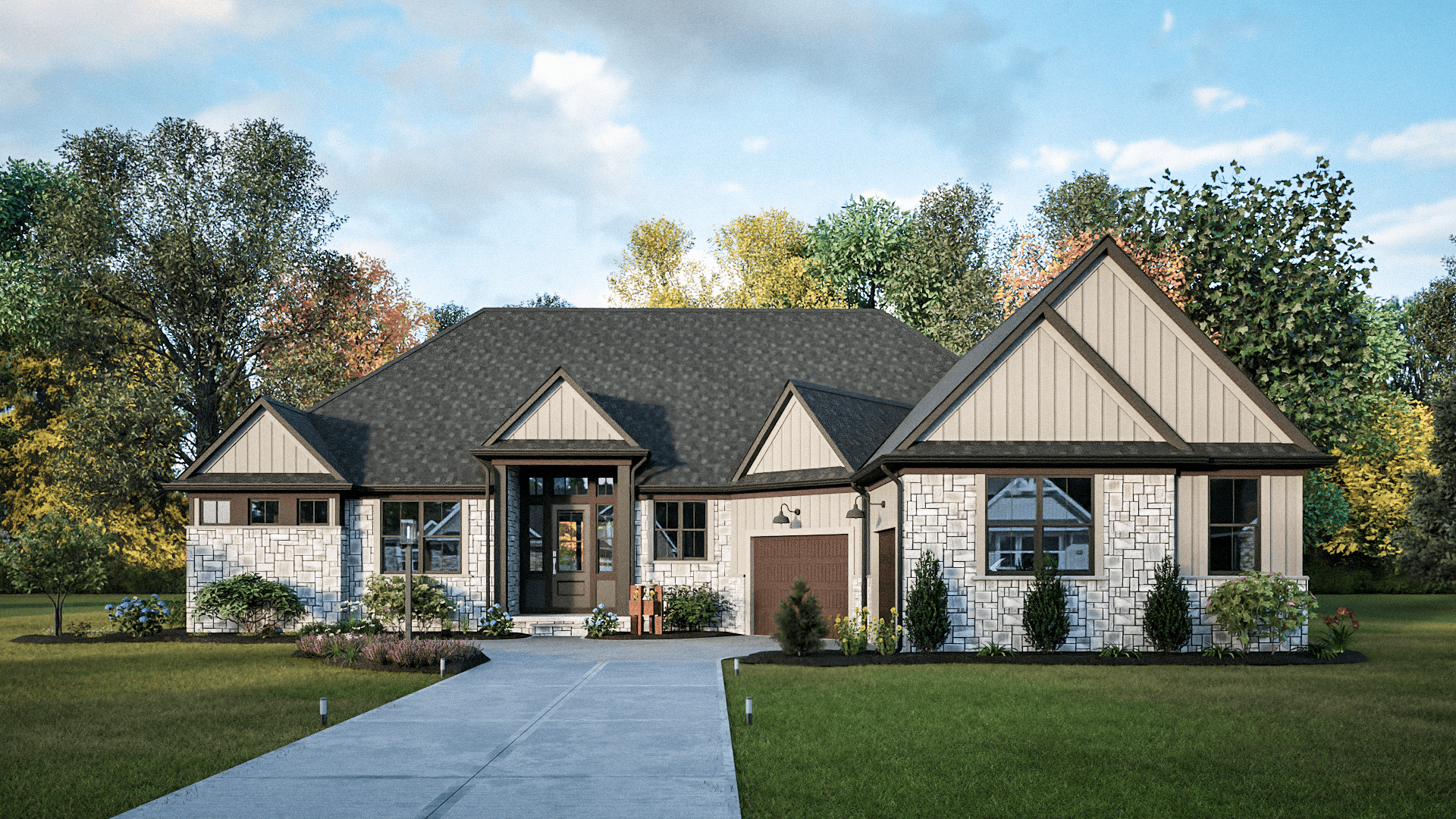 casa en Nagel Farms por Petros Homes