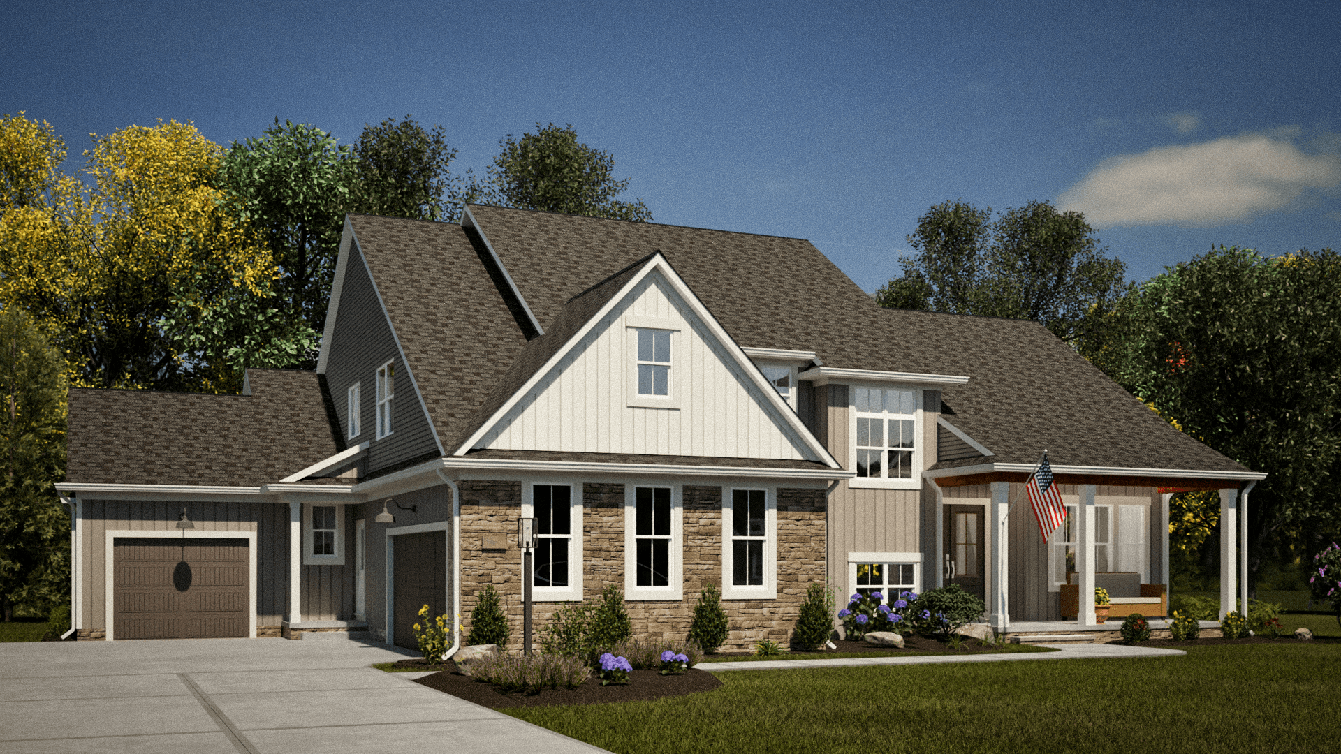 casa en Nagel Farms por Petros Homes