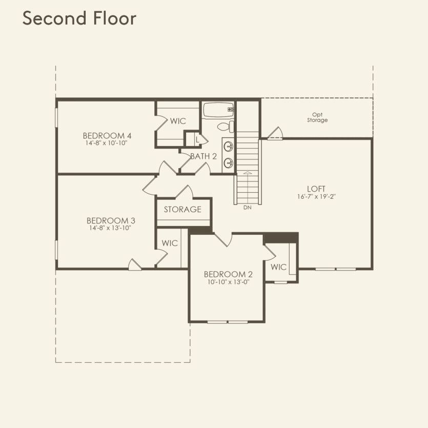 Second Floor 4 br / 2.5 ba