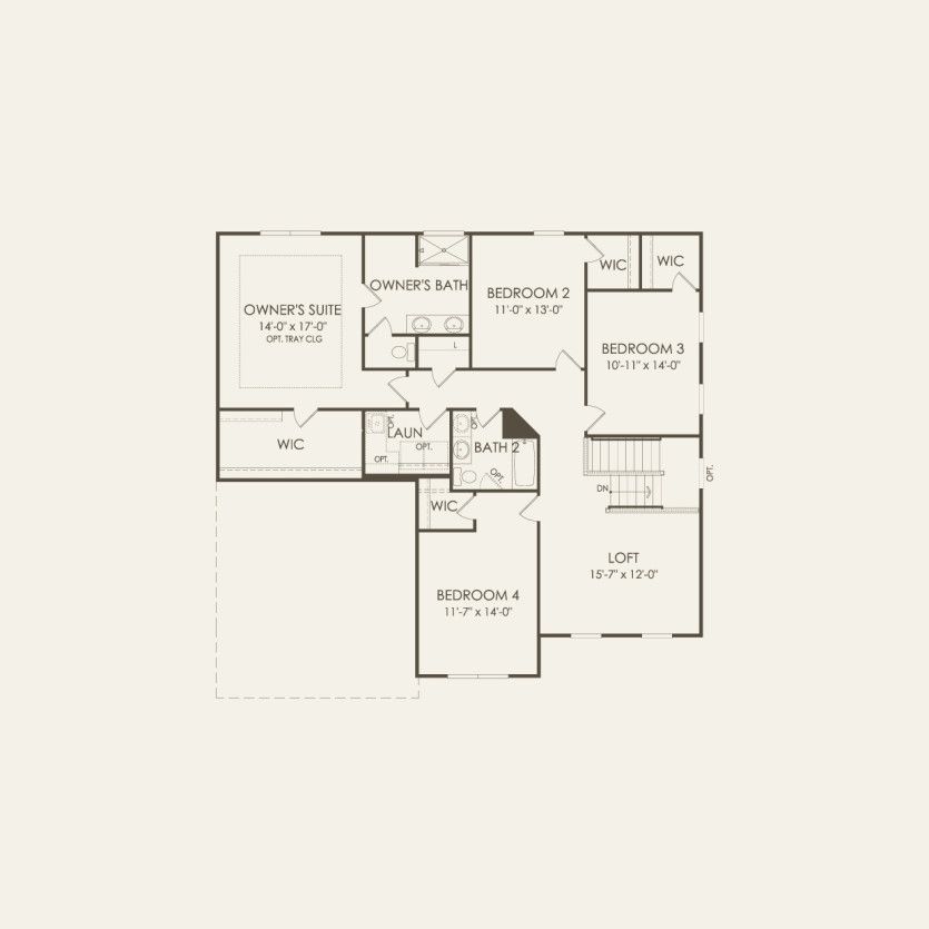 Second Floor 4 br / 2.5 ba