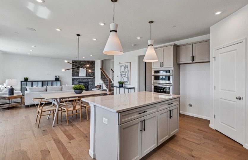 View from Kitchen to Gathering Room