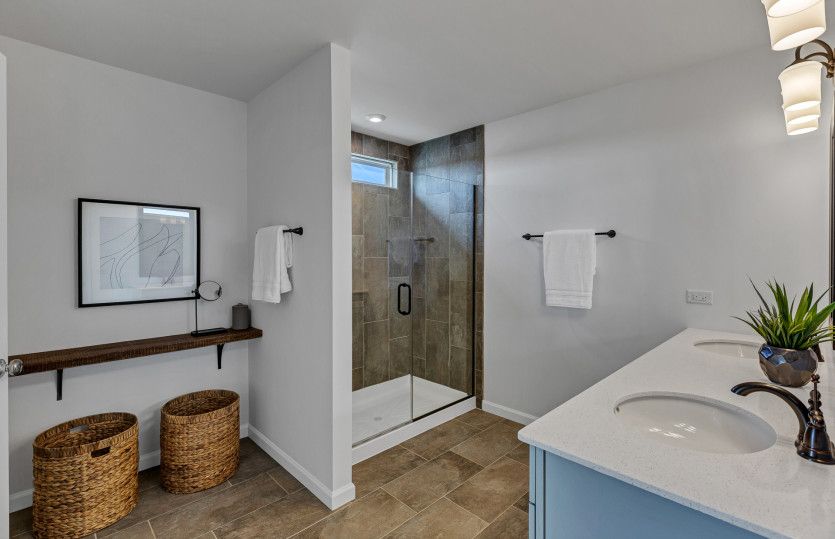 Stand Up Shower in Owner's Bath