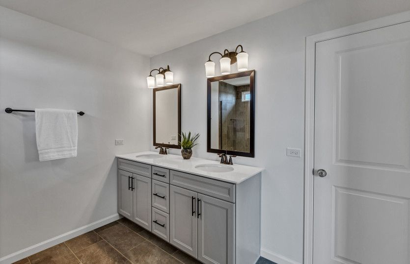 Double Bowl Vanity in Owner's Bath