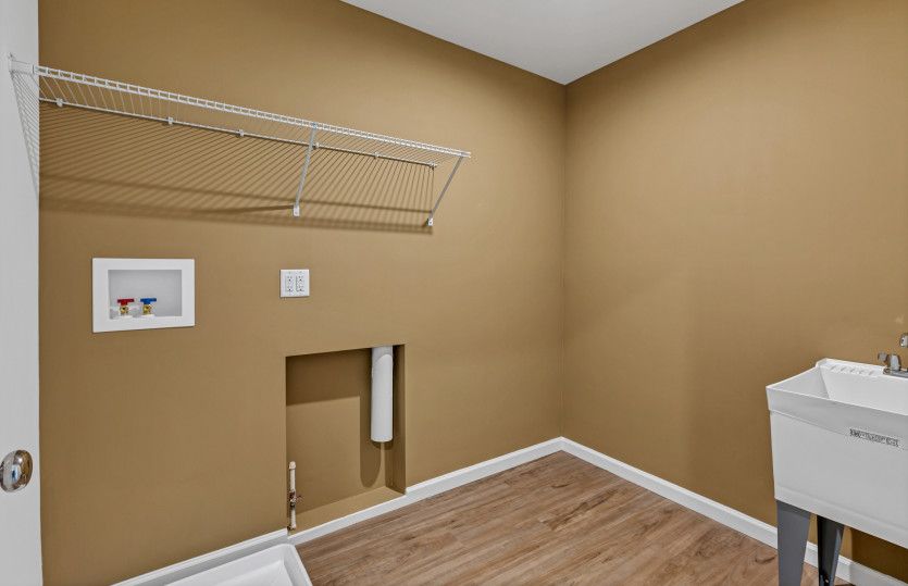 Laundry Room with Shelving