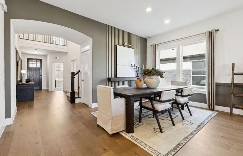 Dining area off kitchen and living areas