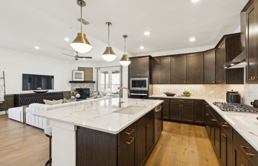 Abundant cabinet space in kitchen