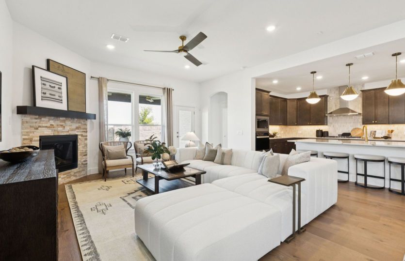 Open-concept throughout main living areas