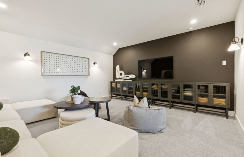 Media room on second floor