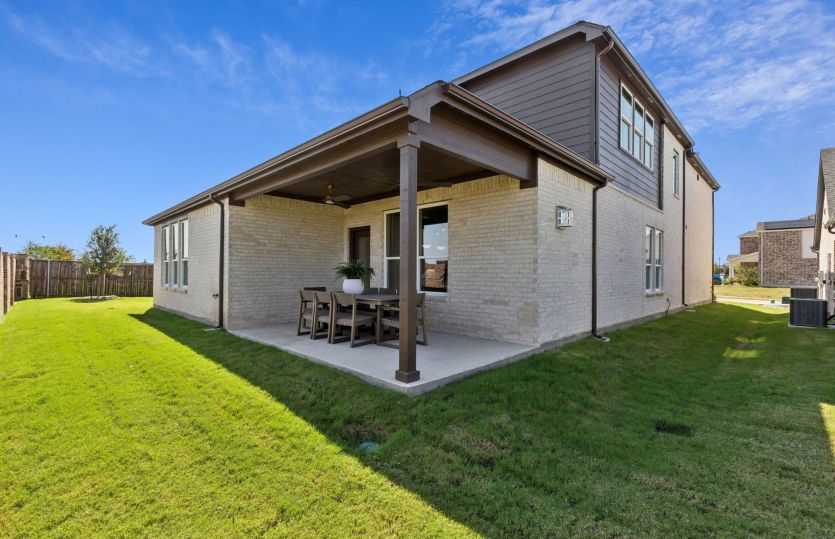 Covered back patio