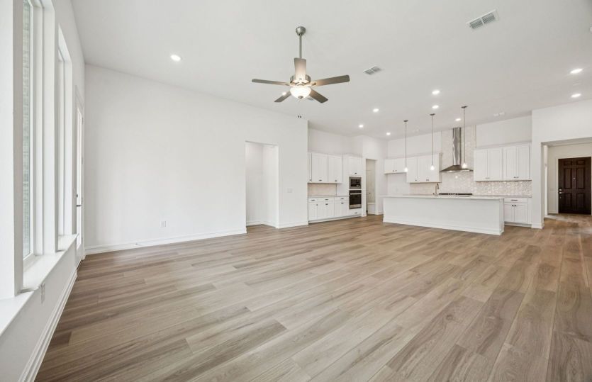 View of kitchen from gathering room *photos may depict options and features that aren't available