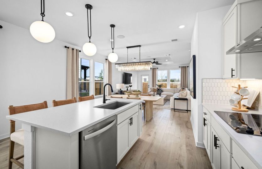 Kitchen Open to Gathering Space