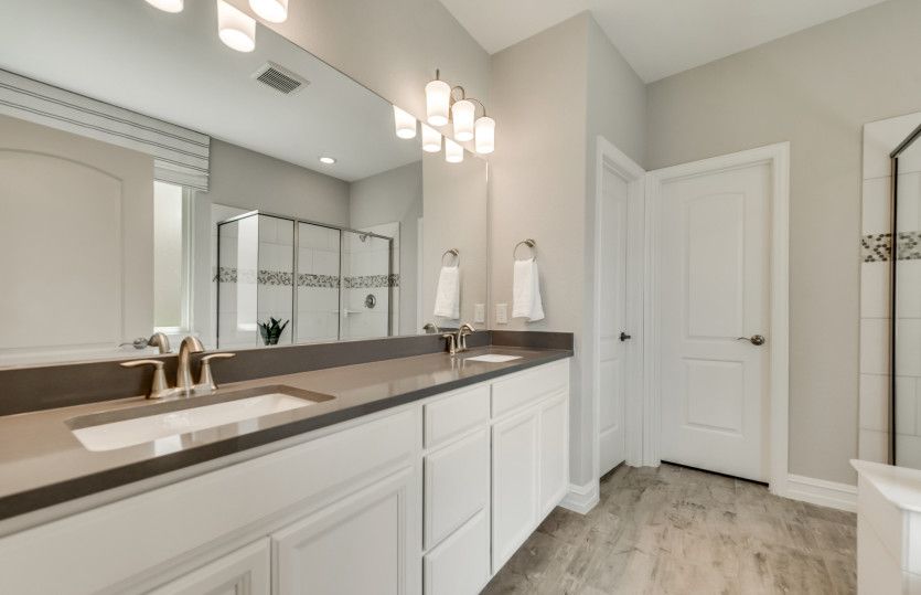 Owner's bath with double vanity