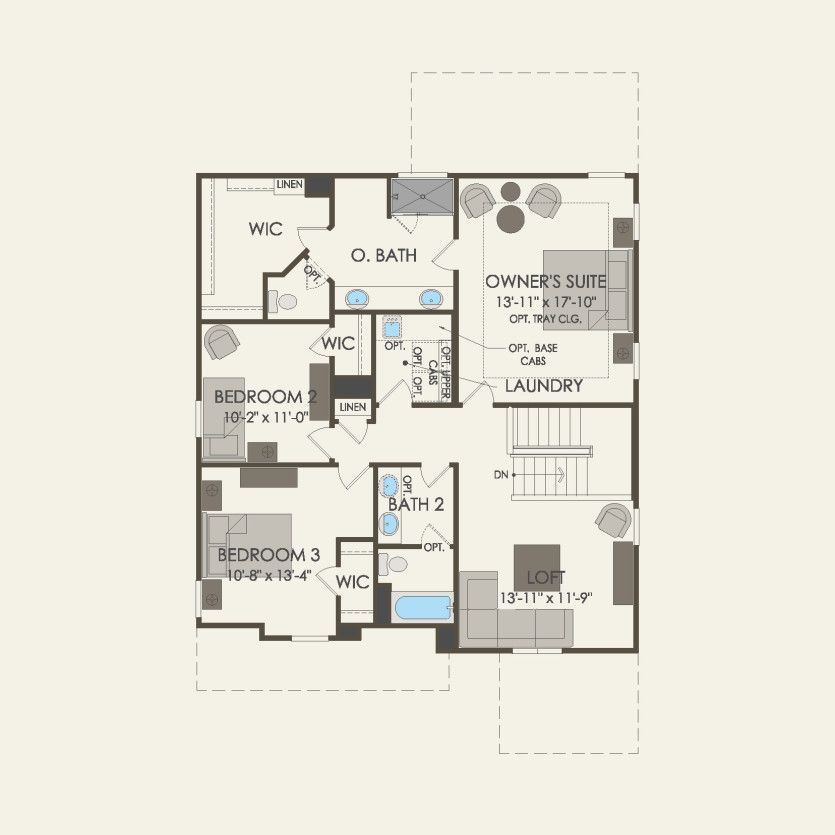 Second Floor 4 br / 2.5 ba