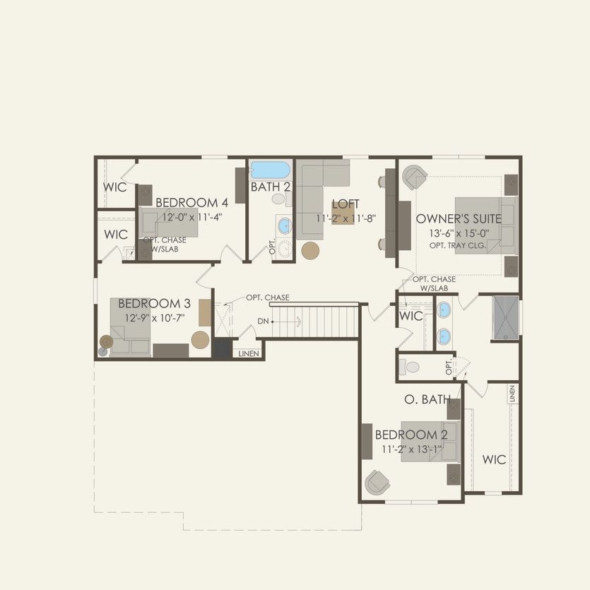 Second Floor 4 br / 2.5 ba
