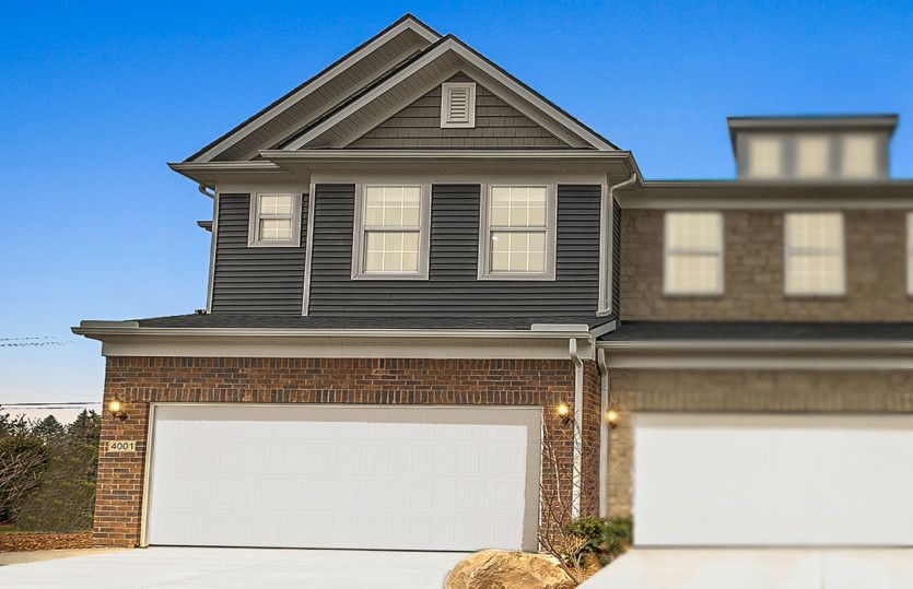 Ashton with Basement - Townes at Waldon Village: Clarkston, Michigan - Pulte Homes