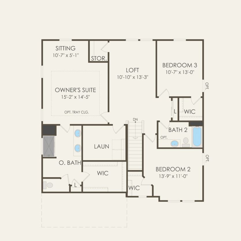 Second Floor 3 br / 2.5 ba