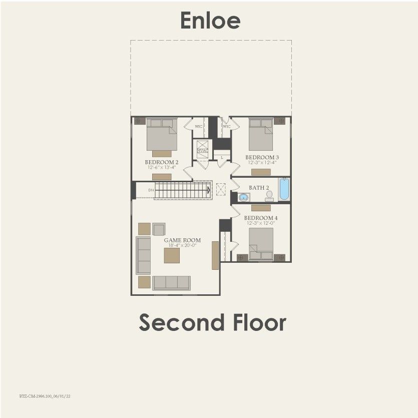 Second Floor 4 br / 2.5 ba