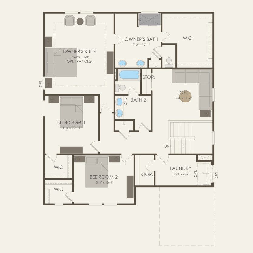 Second Floor 3 br / 2.5 ba