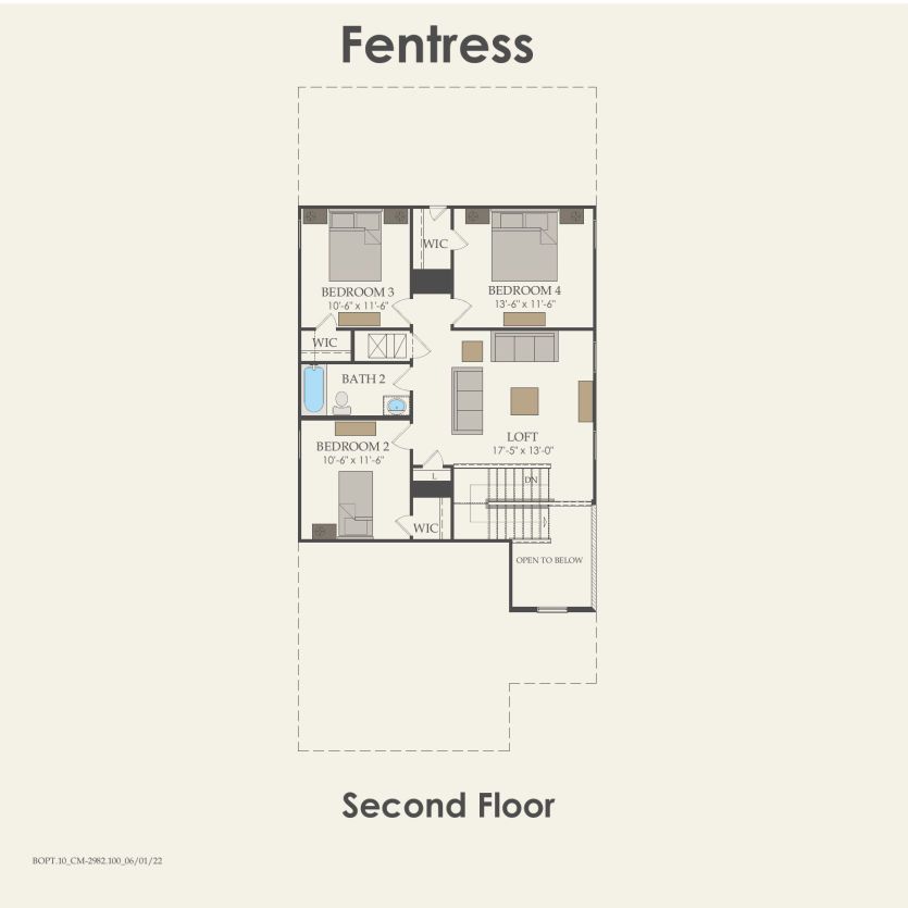 Second Floor 4 br / 2.5 ba