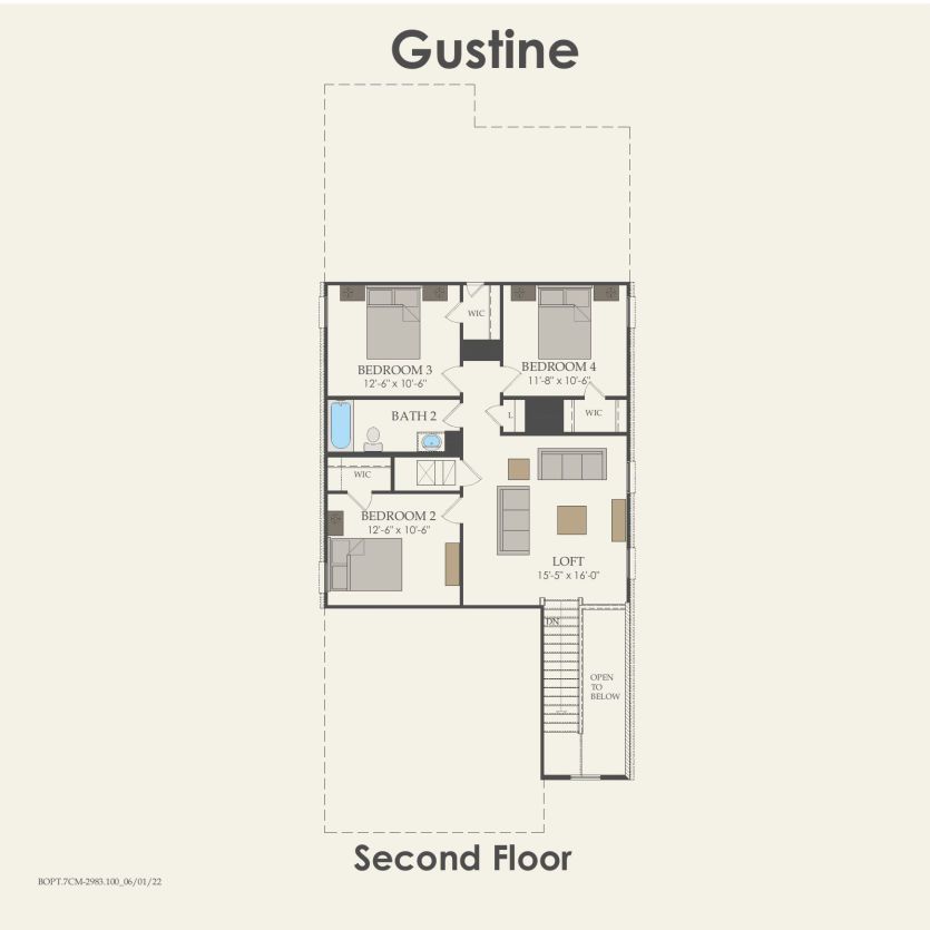 Second Floor 4 br / 2.5 ba