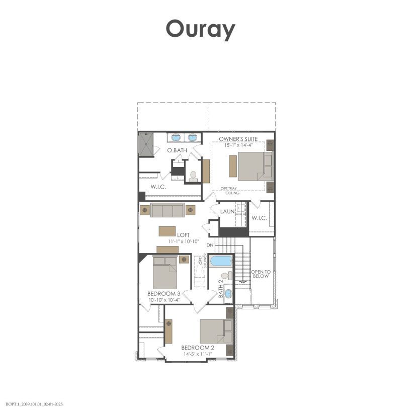 Second Floor 3 br / 2.5 ba