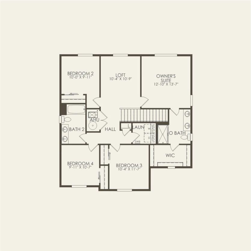 Second Floor 4 br / 2.5 ba