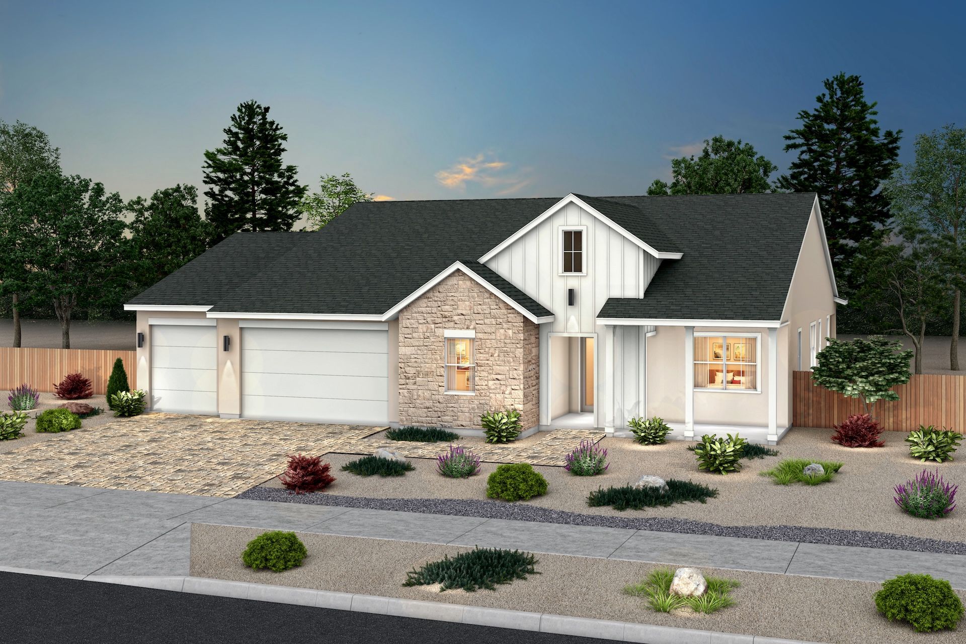 Plan 1, Farmhouse - Shadow Hills: Sparks, Nevada - Ryder Homes