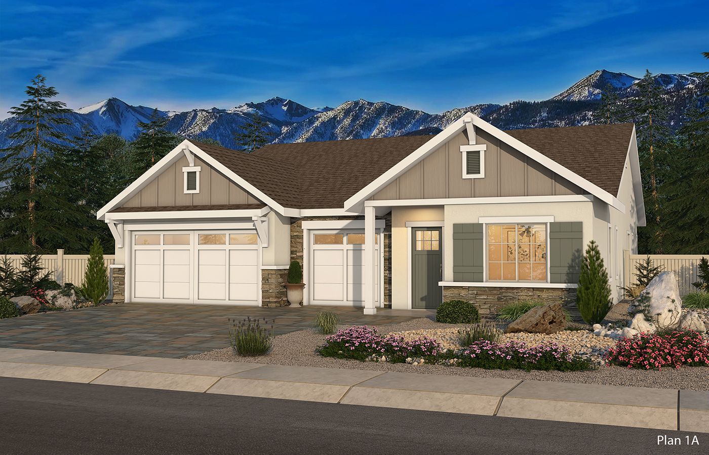 Floor Plan 1 - Dressler Crossing: Gardnerville, Nevada - Santa Ynez Valley Construction