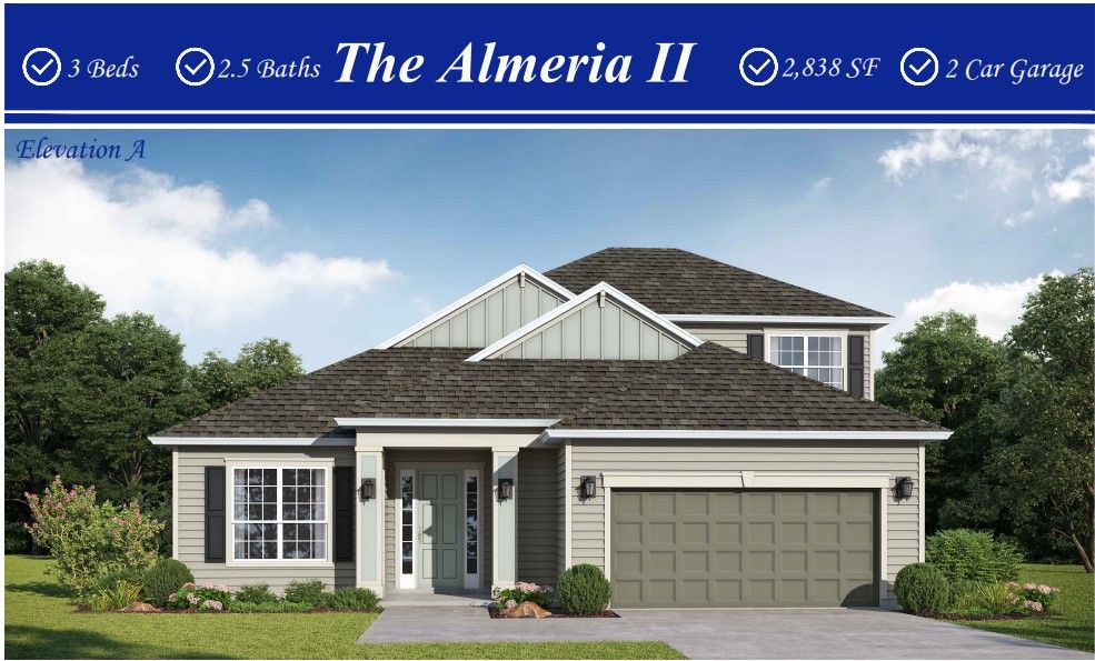 Almeria II - Sandy Ridge: Yulee, Florida - SEDA New Homes