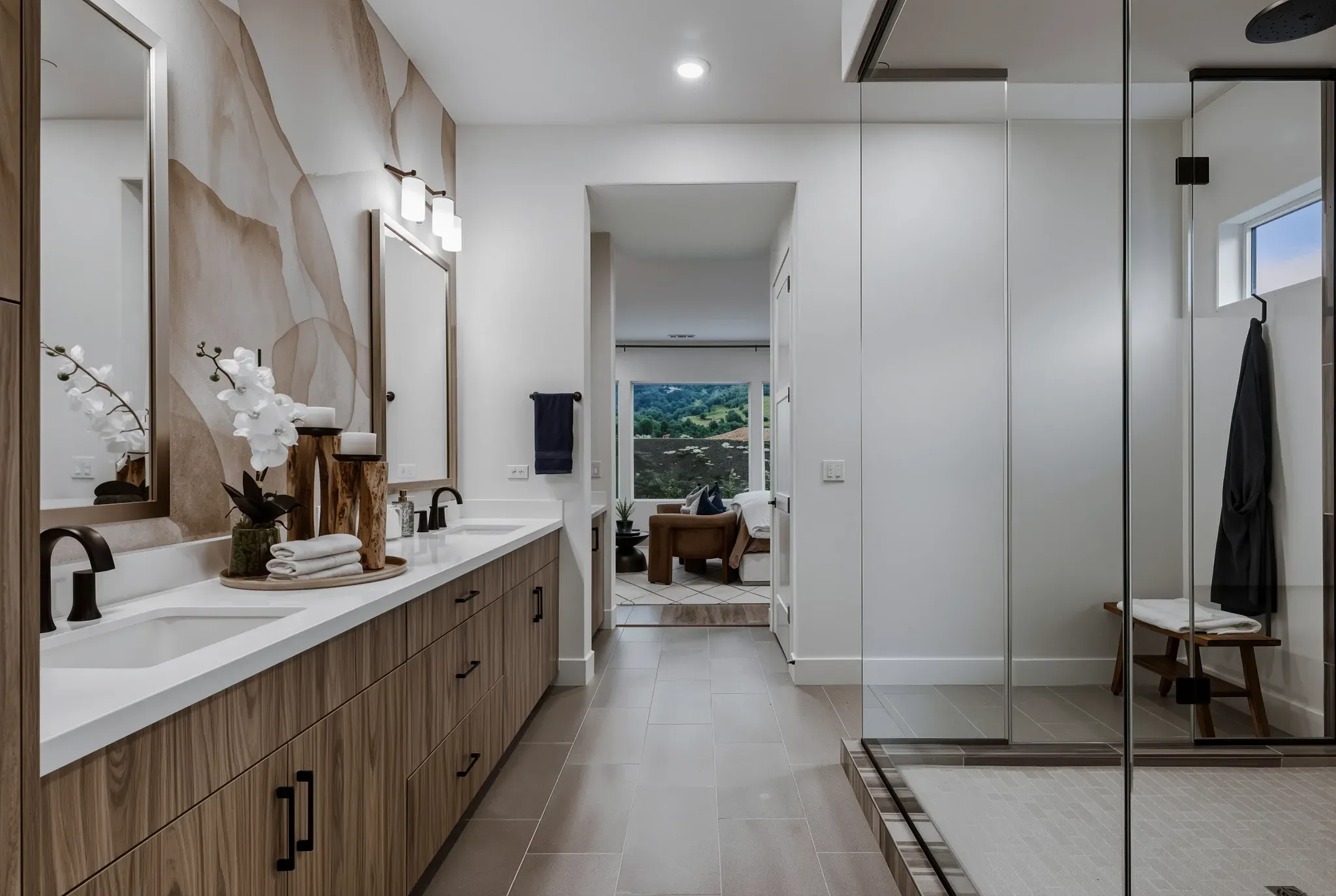 Primary Bathroom of the Starion Model at San Juan