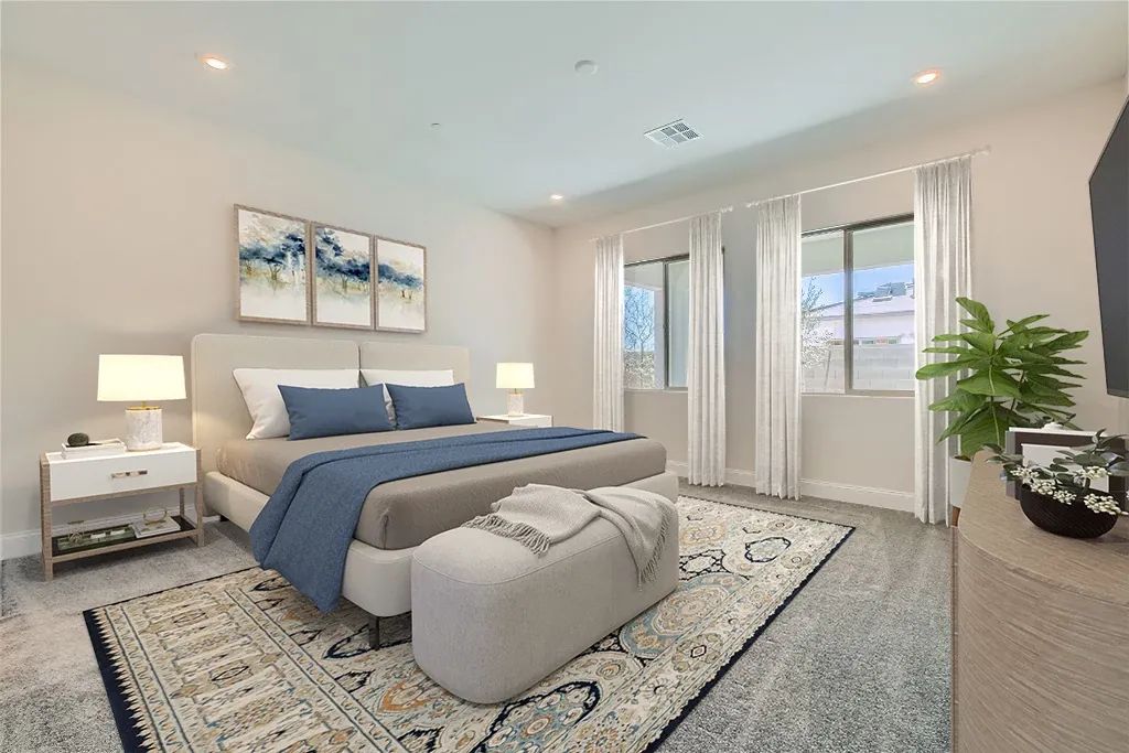 Virtually Staged Sojourn Primary Bedroom