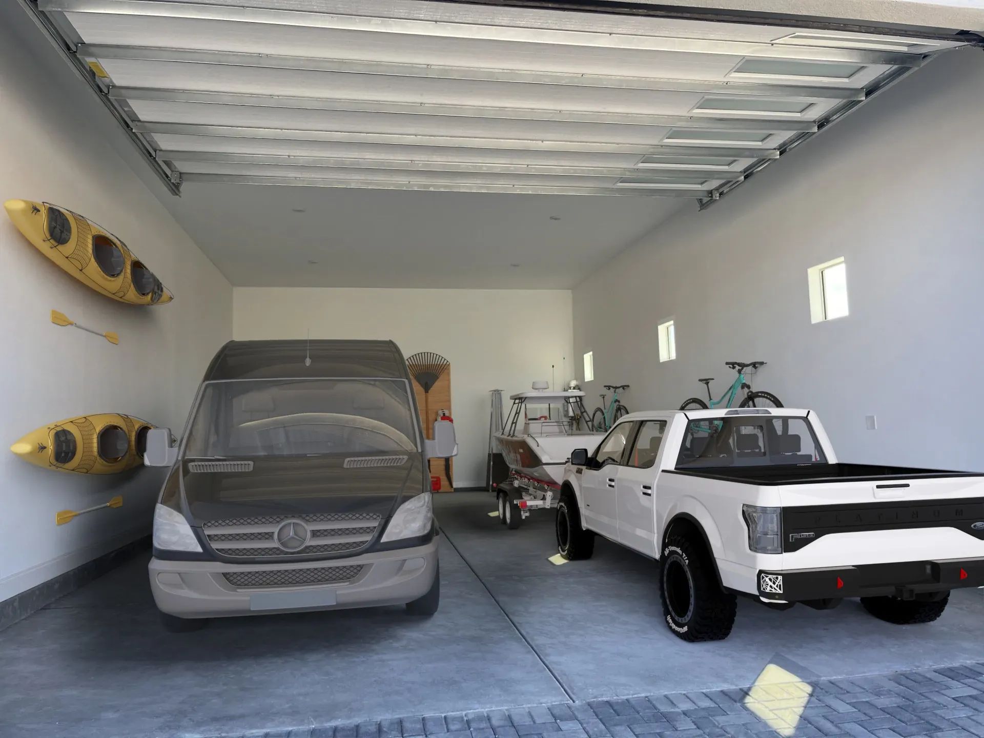 Sojourn Virtually Staged XL Adventure Garage