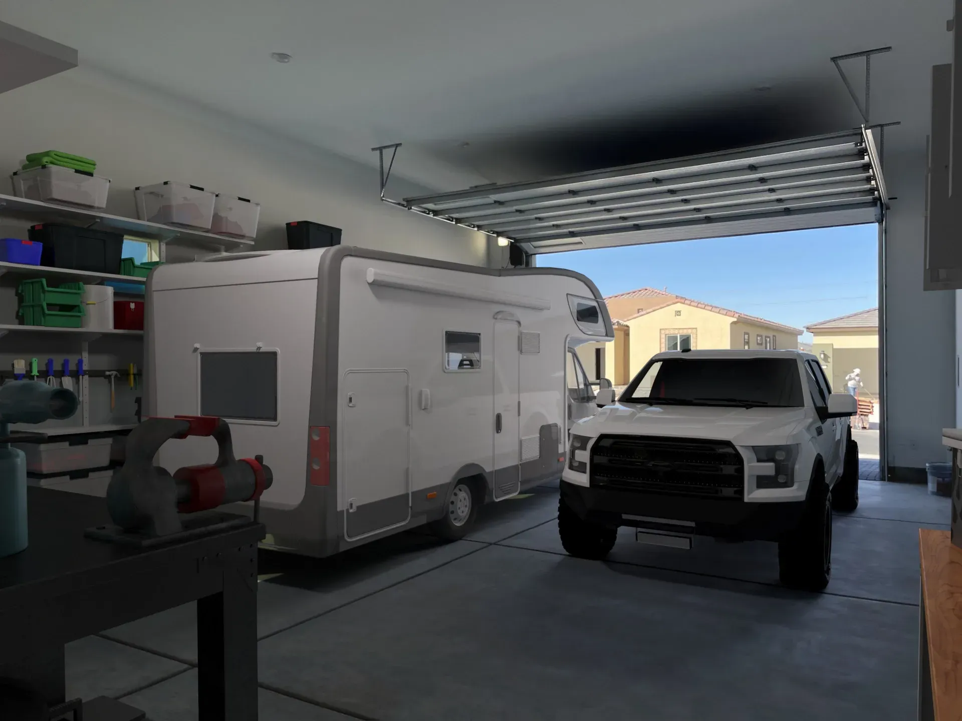 Virtually Staged Sojourn XL Adventure Garage - 12'