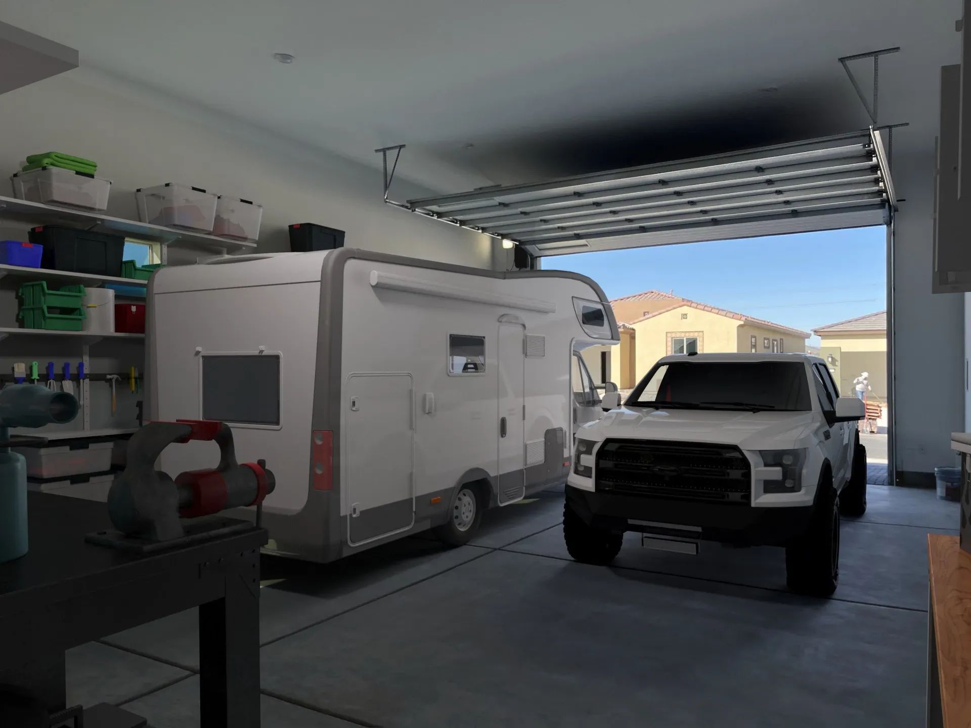 Virtually Staged Sojourn XL Adventure Garage - 12'