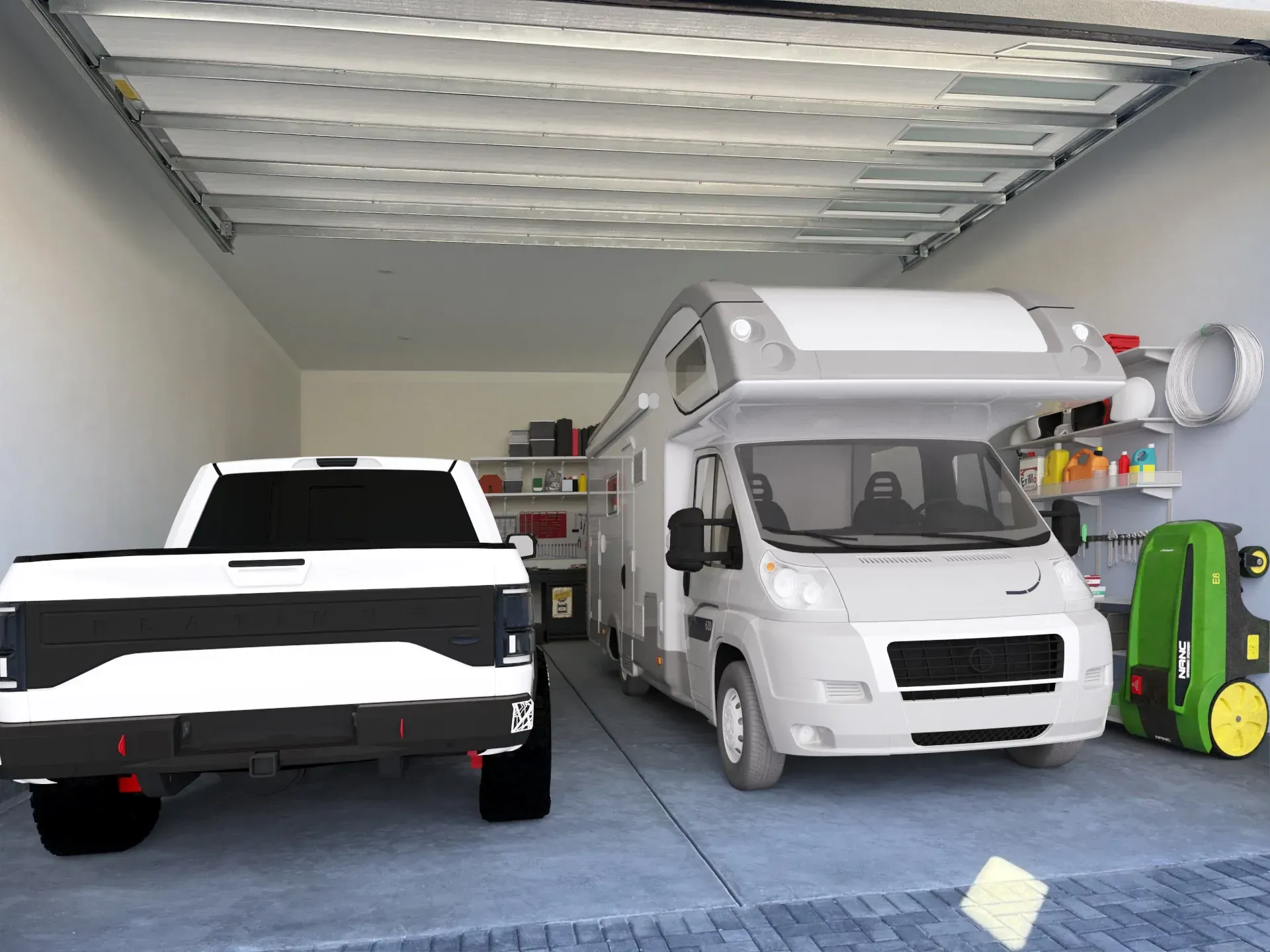 Virtually Staged Sojourn XL Adventure Garage - 12'