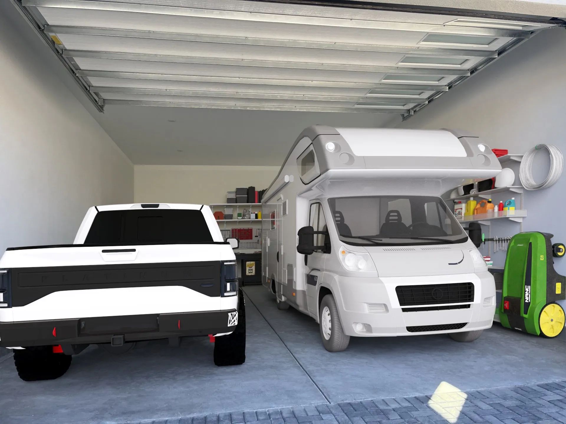 Virtually Staged Sojourn XL Adventure Garage - 12'