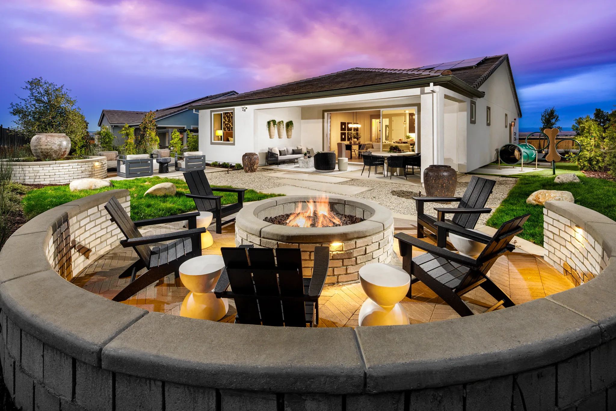 Backyard of the Synergy II Model Home