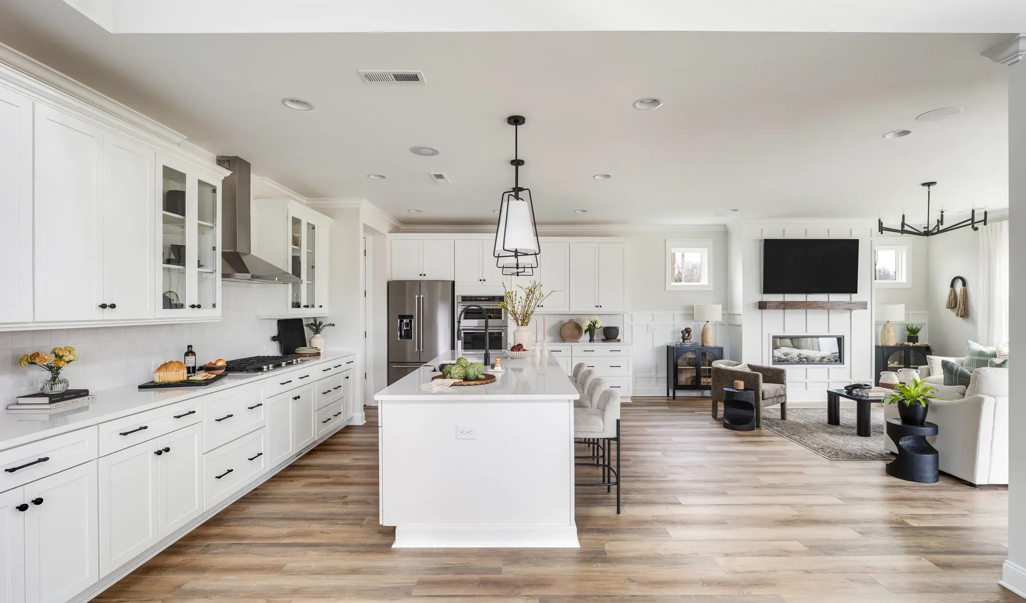 Presley Model Kitchen and Living Room